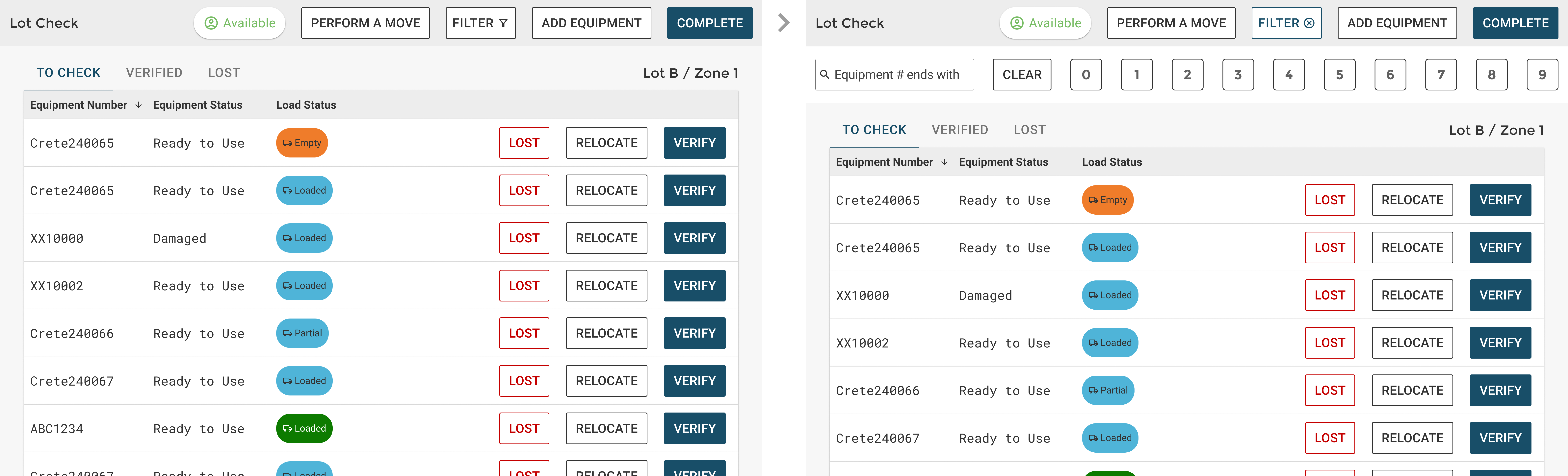 Drivers app mockup
