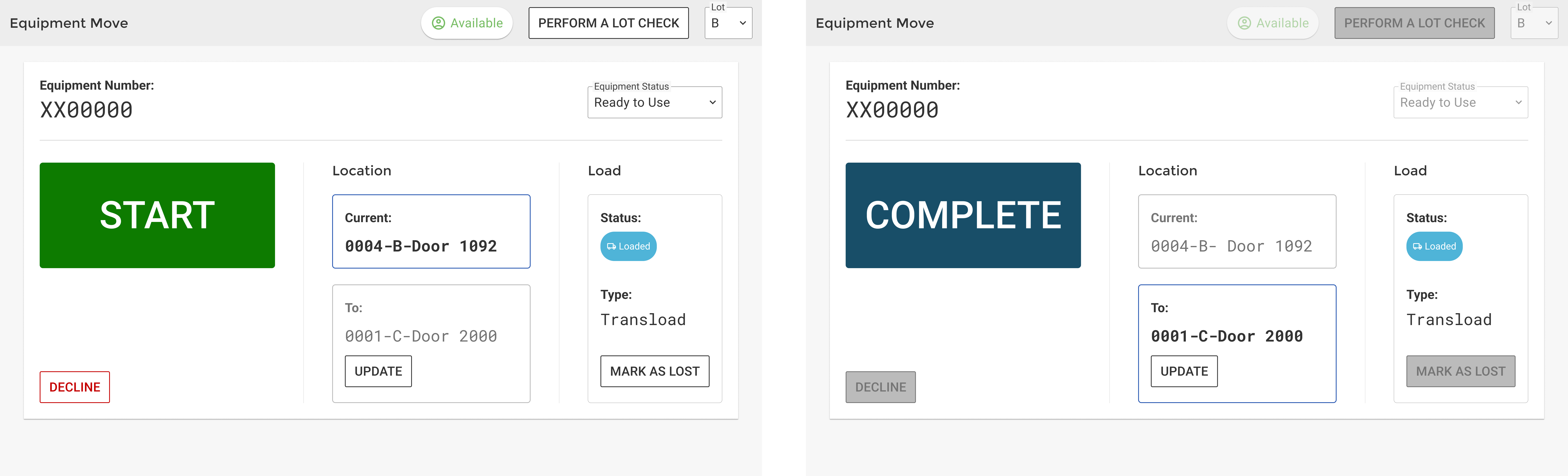 Drivers app mockup